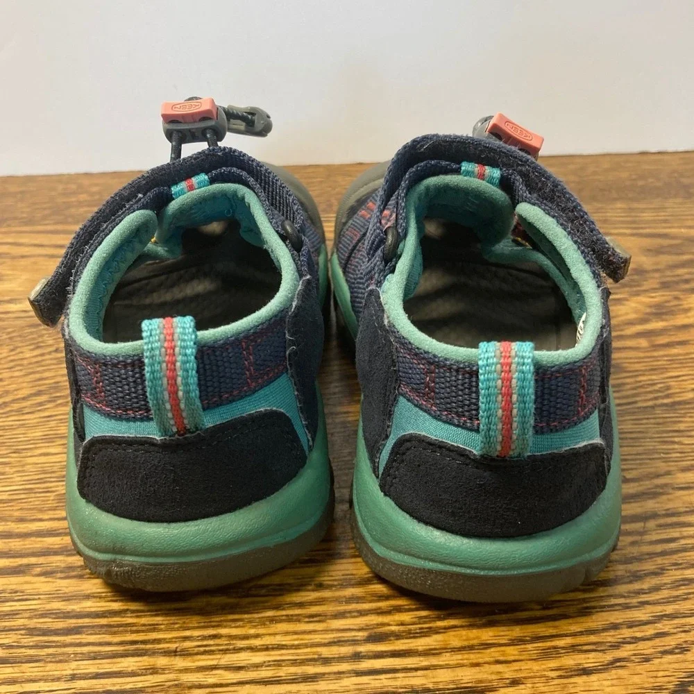 KEEN Newport H2 Kids Navy Blue Pink Green Sport Sandals Size 13 US 1012296